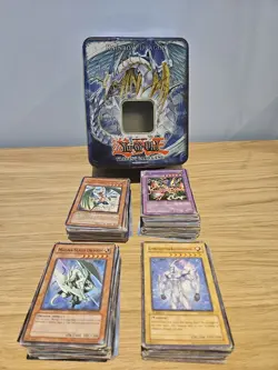 Yu-Gi-Oh TCG Joblot Bundle - 250 Cards & Tin - Mystery Selection - Damaged - Image 1