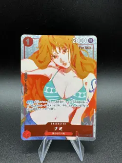 One Piece Card Game Nami OP01-016 R For Asia Version Parallel Bandai TCG Japan - Image 1