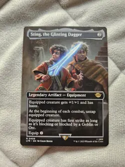 MTG - Sting, the Glinting Dagger - Borderless - Lord of the Rings - Magic - Image 1