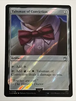 MTG Universes Beyond: Doctor Who Talisman of Conviction Surge Foil 0838 NM - Image 1