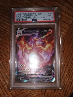 2022 Pokemon SWSH Charizard VMAX #261 Ultra-Premium PSA 9 Mint - Image 1