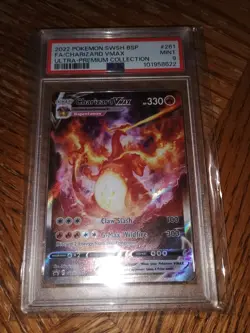 2022 Pokemon SWSH Charizard VMAX #261 Ultra-Premium PSA 9 Mint - Image 2