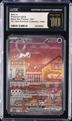 2023 POKEMON BLACK STAR PROMO 151 ULTRA-PREM COLL HOLO MEW EX CGC 10 PRISTINE - Image 1
