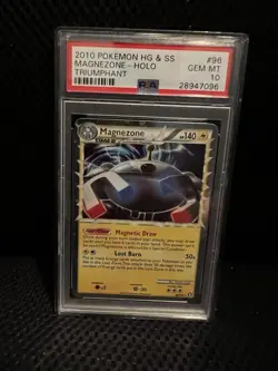 2010 Pokemon HG&SS Triumphant Magnezone 96 PSA 10 - Image 1