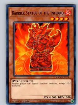 Barrier Statue of the Inferno Rare 1st Edition MAGO-EN113 LP - Image 1