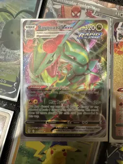 Rayquaza VMAX (Secret) 217/203 Swsh07: Evolving Skies Holo Pokemon Card NM - Image 3