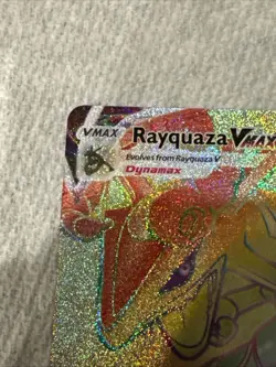 Rayquaza VMAX (Secret) 217/203 Swsh07: Evolving Skies Holo Pokemon Card NM - Image 4