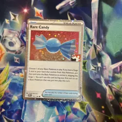 Rare Candy Cosmic Holo Pokemon Prize Pack Series 3 Promo Pokemon Card NM/LP - Image 1