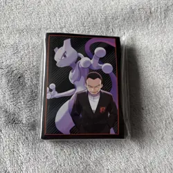 Pokemon TCG Destined Rivals ETB Card Sleeves Giovanni & Mewtwo 65 Card Set (New) - Image 1