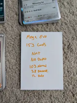 Pokemon TCG Mega Evolutions Bulk - 153 Cards No Duplicates! NM/M Pack Fresh - Image 2