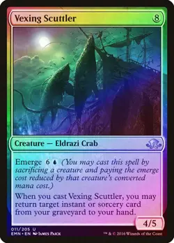 Vexing Scuttler FOIL Eldritch Moon HEAVILY PLD Uncommon MAGIC MTG CARD ABUGames - Image 1