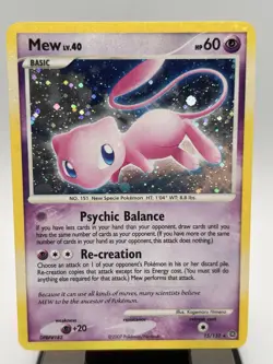 Mew 15/132 D&P Secret Wonders Pokemon Card Holo Foil Rare Swirl MP Mew Read - Image 1
