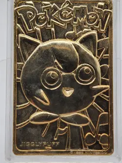1999 Pokemon 23K Gold Plated Trading Card Jigglypuff-Sealed - Image 1