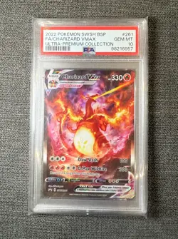 Pokemon Charizard VMAX SWSH261 Ultra Premium Holo Card PSA 10 Graded - Image 1