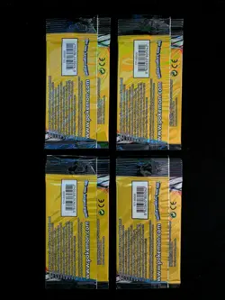 Pokemon Sun & Moon Cosmic Eclipse (4) 3-Card Booster Packs Art Set 2019 Sealed - Image 2