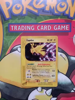 Zapdos H32/H32 Aquapolis Holo Rare Pokemon Card - Image 1