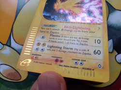 Zapdos H32/H32 Aquapolis Holo Rare Pokemon Card - Image 5