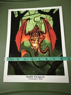 MTG Rathi Dragon Print High Quality Archival From The Family Of Christopher Rush - Image 2