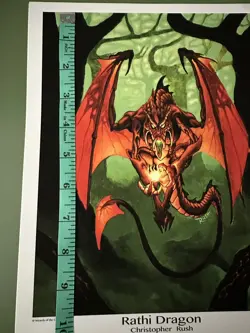 MTG Rathi Dragon Print High Quality Archival From The Family Of Christopher Rush - Image 4