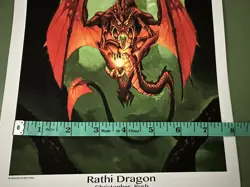 MTG Rathi Dragon Print High Quality Archival From The Family Of Christopher Rush - Image 5