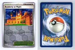 Academy At Night #54/64 SV Shrouded Fable 2024 Reverse Holo Uncommon Pokemon TCG - Image 1