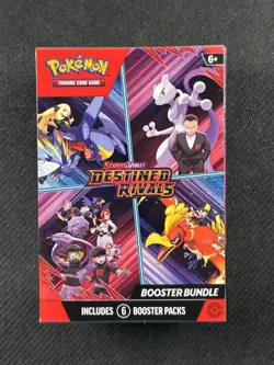 Pokemon TCG: Destined Rivals Booster Bundle 6 Packs Factory Sealed English - Image 1