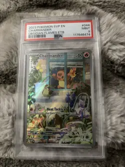 Pokemon Charmander Obsidian Flames ETB Promo SVP 044 PSA 9 - Image 1