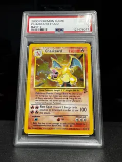Charizard Pokemon 2000 Holo Base Set 2 II 4/130 PSA 7 🔥 - Image 1