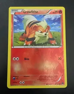 Growlithe 10/122 Reverse Holo Pokemon TCG XY BREAKpoint NM - Image 1