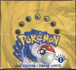 1999 Pokemon FRENCH 1st Edition Base Set Booster Box Display OPENED EMPTY VIDE - Image 1