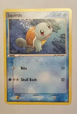 Pokemon TCG 2006 Squirtle EX Crystal Guardians 63/100 Regular Common - Image 1