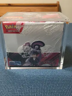 New Sealed Pokemon TCG: Destined Rivals Booster Box 36 Packs With Acrylic Case - Image 1