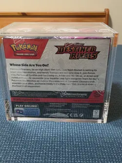 New Sealed Pokemon TCG: Destined Rivals Booster Box 36 Packs With Acrylic Case - Image 3