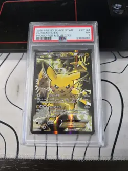 2016 POKEMON XY BLACK STAR PROMO RED & BLUE COLL FULL ART/PIKACHU EX PSA 7 - Image 2
