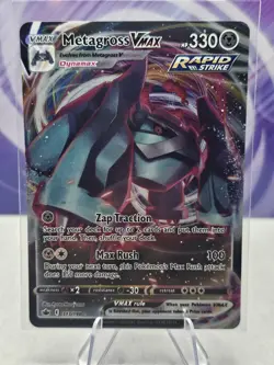 Pokemon TCG Metagross VMAX Chilling Reign 113/198 Holo Ultra Rare - Image 1