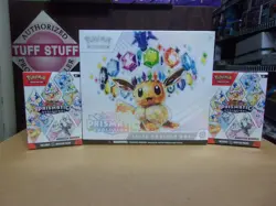 POKEMON PRISMATIC EVOLUTIONS ETB ELITE TRAINER + (2) BUNDLE BOXES - Image 1