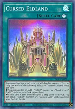 Cursed Eldland Yu-Gi-Oh! SESL-EN028 1st Super Rare - Image 1