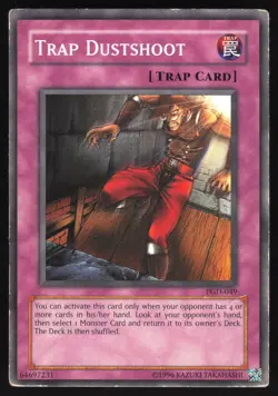 DAMAGED Trap Dustshoot - PGD-049 - Common - Unlimited Yugioh - Image 1