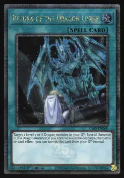 Return of the Dragon Lords - RA03-EN060 - Quarter Century Secret Rare - Yugioh - Image 1