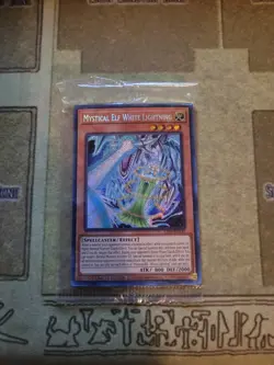 YUGIOH TCG MYSTICAL ELF WHITE LIGHTNING LDS3-EN135 SECRET LIMITED EDITION SEALED - Image 1