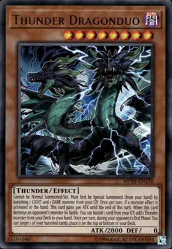 Thunder Dragonduo 1st Ed Ultra Rare MP19-EN170 Yu-Gi-Oh! - Image 1