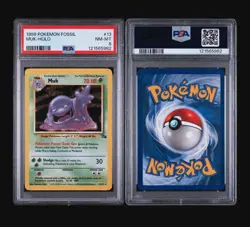 MUK HOLO 13/62 - FOSSIL 1999 POKEMON CARD - PSA 8 NM- MINT - Image 4