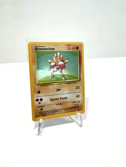 HITMONCHAN HOLO - 1999 Base Set 7/102 - Pokemon Card 151 WOTC - LP/MP Clean 🥊 - Image 1
