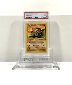 GRAVELER 37/62 - FOSSIL 1999 POKEMON CARD - FRESH SLAB - POP 165 - PSA 9 MINT - Image 1
