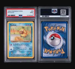 PSYDUCK 53/62 - FOSSIL 1999 POKEMON CARD - FRESH SLAB - POP 324 - PSA 9 MINT - Image 4