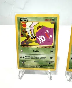 Dark Koffing & Weezing Holo - 1999 Team Rocket Pokemon Cards WOTC - NEAR MINT - Image 3