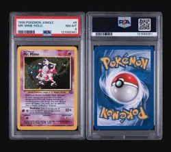 MR. MIME HOLO 6/64 - JUNGLE POKEMON CARD 1999 - FRESH SLAB PSA 8 NM- MINT - Image 4