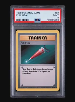 FULL HEAL 82/102 POKEMON TRAINER CARD 1999 BASE SET - POP 225 PSA 9 MINT - Image 2