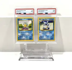 SQUIRTLE & WARTORTLE - BASE SET 1999 POKEMON CARDS - FRESH SLABS - PSA 9 MINT - Image 1