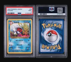 SEAKING 46/64 - JUNGLE 1999 POKEMON CARD - FRESH SLAB - POP 101 - PSA 9 MINT - Image 4